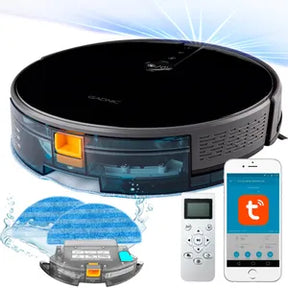 Aspiradora Robot Gadnic Z900 Trapeadora 3 Modos 200m2 App Silenciosa 0.6 Lts