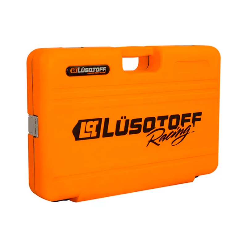 Juego Herramientas Lusqtoff 150pzs Racing Caja Set Tubos Color Naranja