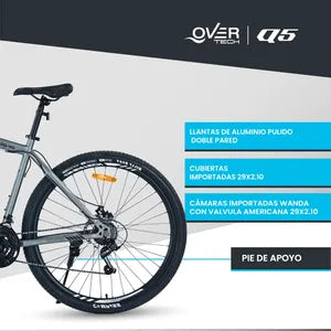 Bicicleta Mountain Bike Overtech Q5 R29 Talle M
