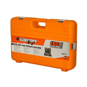 Juego Herramientas Lusqtoff 150pzs Racing Caja Set Tubos Color Naranja