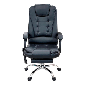 Silla De Oficina Masajeador Presidencial Stephan - Desillas Color Negro