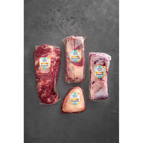 Caja Parrillera Premium 4 Cortes – 4,9 kg: Picaña, Pulpón, Asado y Spareribs