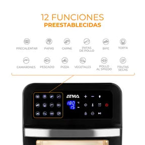 Freidora de Aire y Hornito Atma HFR582DP 11,6 Litros