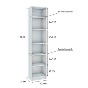 Biblioteca Centro Estant L9N Negro Vendido por Frávega