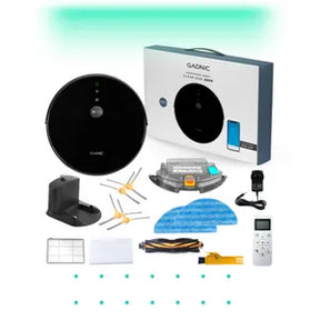 Aspiradora Robot Gadnic Z900 Trapeadora 3 Modos 200m2 App Silenciosa 0.6 Lts