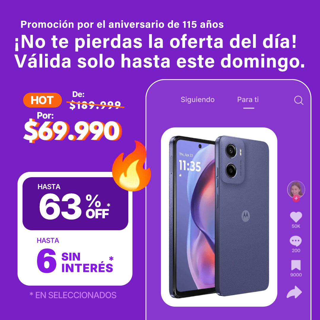 Celular Motorola E15 Fresh Lavender