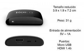 Roku Express 3960 HD dispositivo de streaming con control remoto