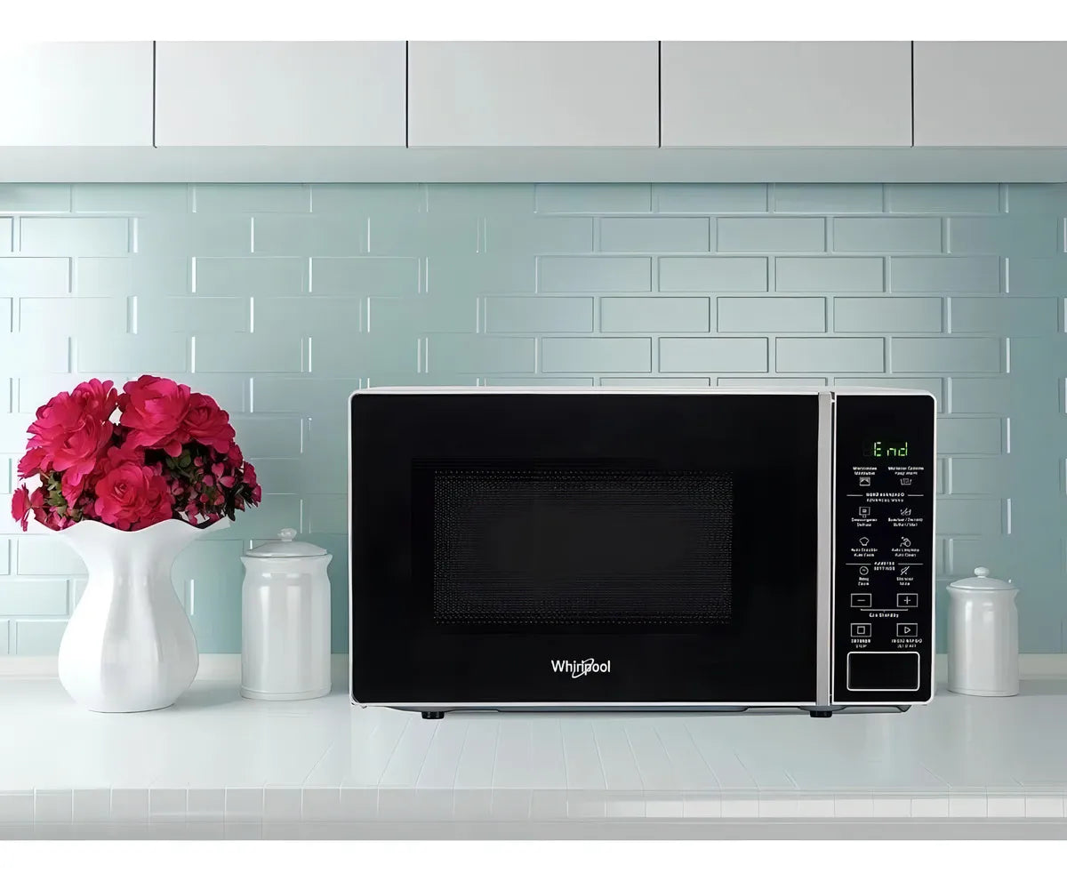 Microondas Whirlpool con Grill 30 Lts – Acero Inoxidable