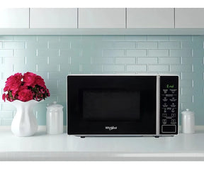 Microondas Whirlpool con Grill 30 Lts – Acero Inoxidable