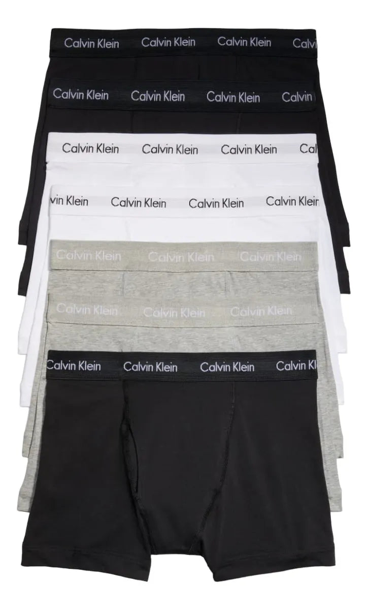 Bóxer Calvin Klein Long Hombre 10 Pzs. Negro/grey/blanco