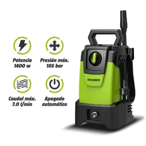 Hidrolavadora Kroner 1400w 105 Bar AutoStop + Accesorios de Regalo