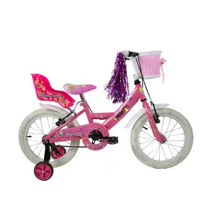 Bicicleta Infantil Peretti Rodado 16” Cuadro Acero Cros Niña Rosa
