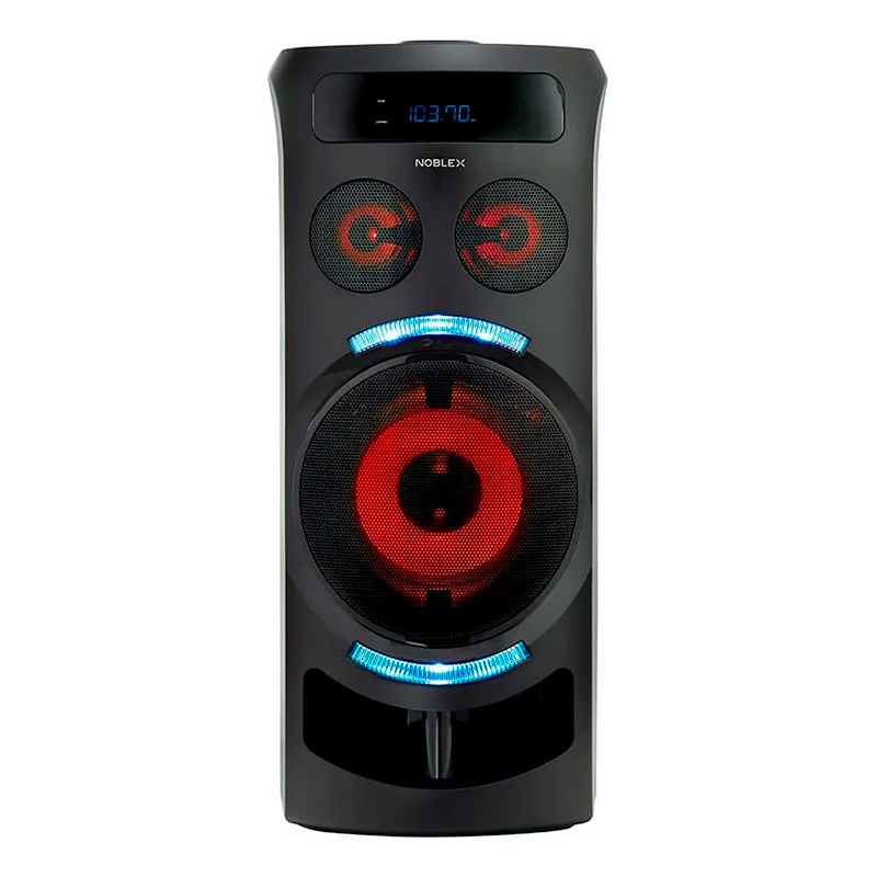 Torre de Sonido Noblex MNT290 Bluetooth Efectos de Voz y Luces LED Negro