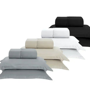 Kit x10 Juegos de Sábanas Ultra Suaves 2 Plazas – Diseño Liso